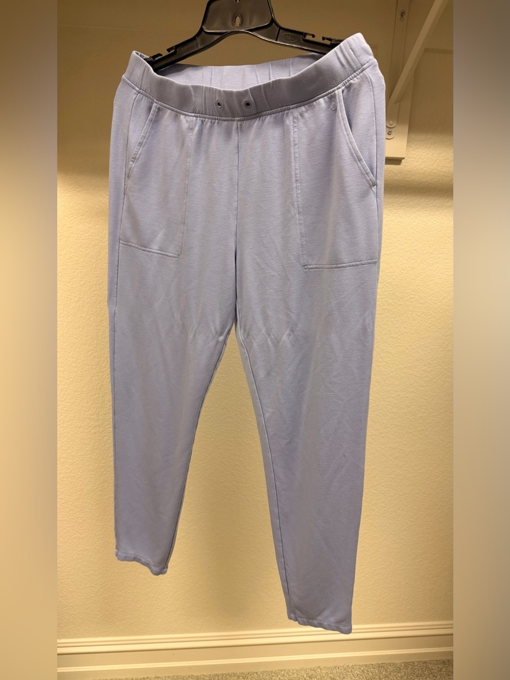 Women’s Light Blue Knit Jogger Pants